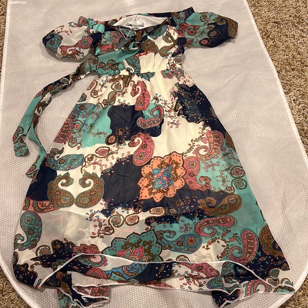 Bailey’s blossoms Halter Maxi dress 3T NWT